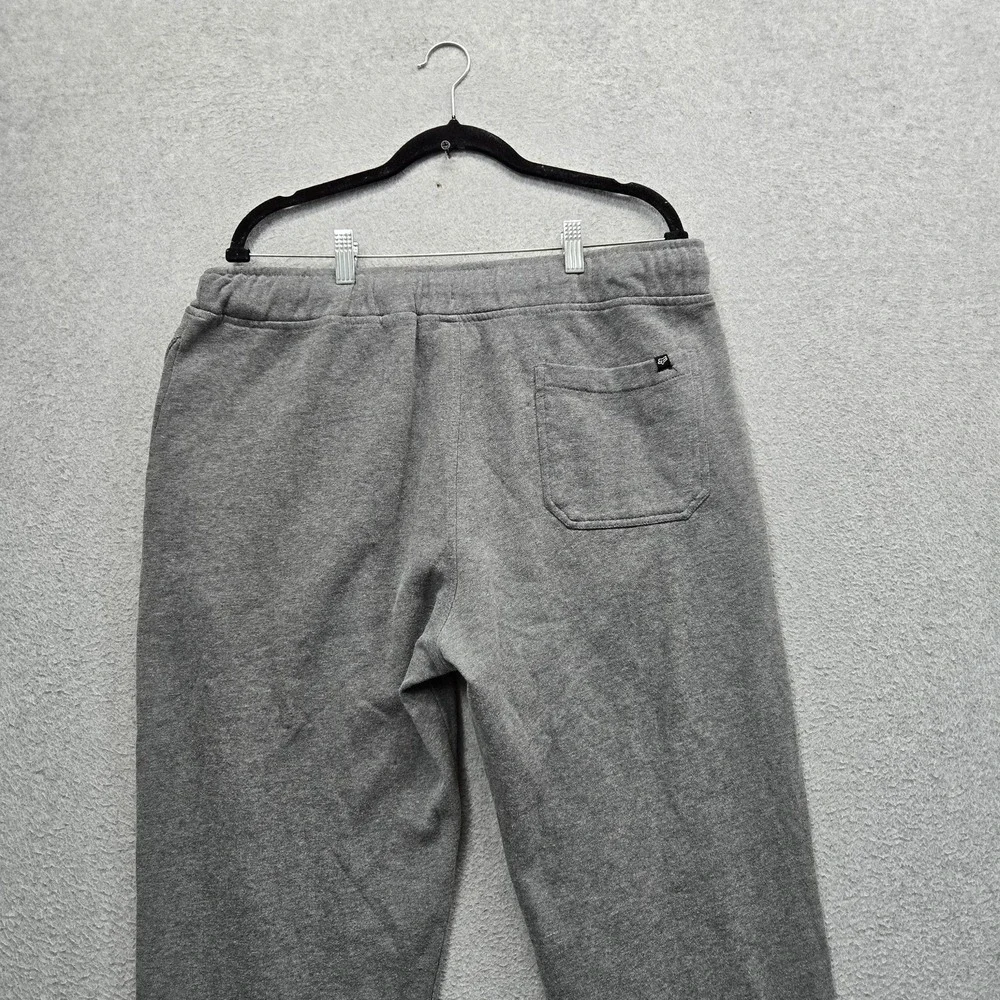Fox Men Activewear Pants XL Gray Embroidered Sweatpants Fleece 29